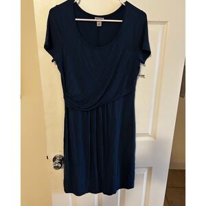 DKNY Dark Blue Midi Dress